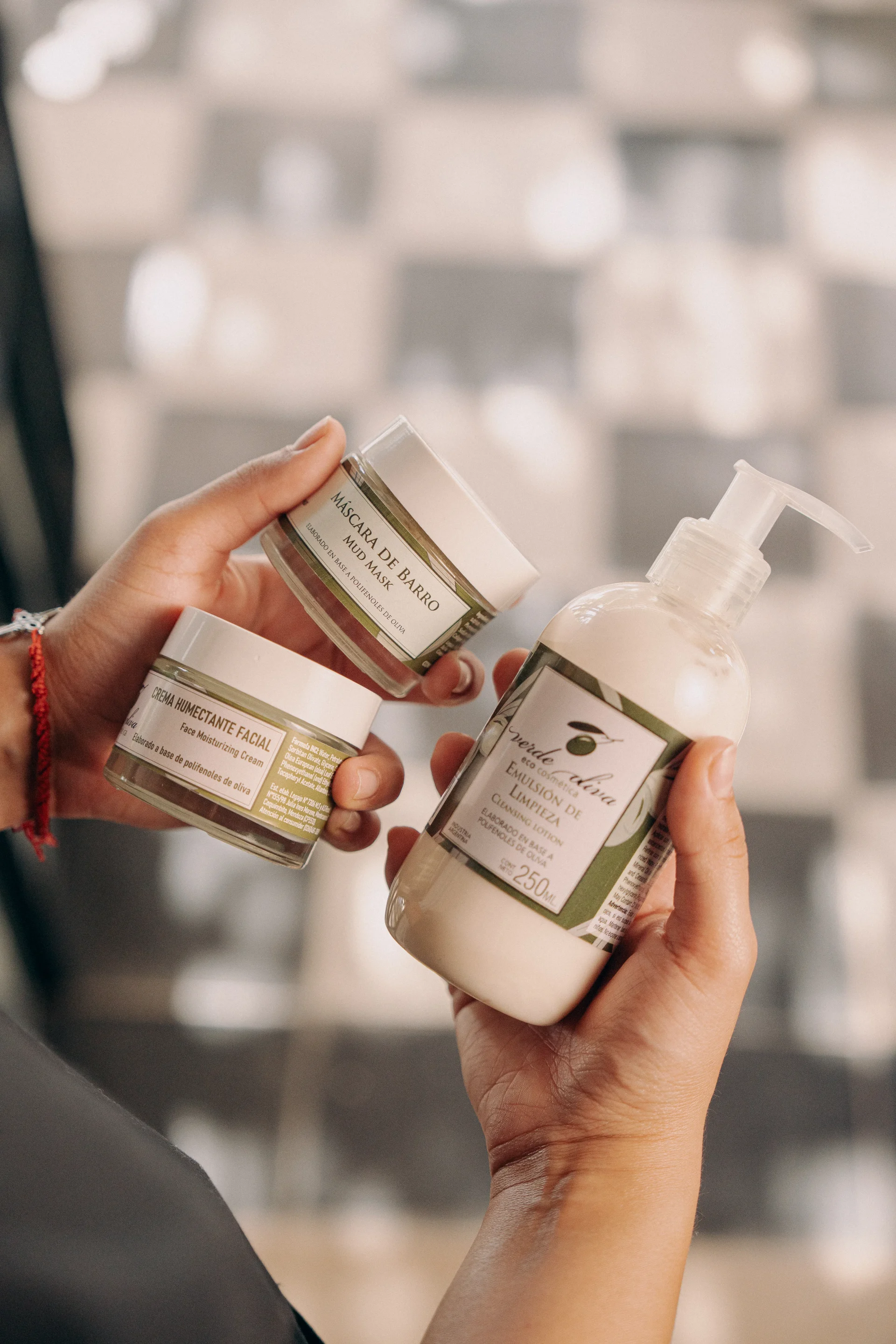 Cosméticos à base de oliva